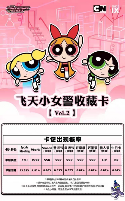 Cute Power Girl Holo Collectible Cards – Fantasy Hero Series Vol.2 Mystery Pack (Limited Edition)